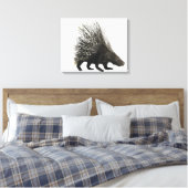 Porcupine Leinwanddruck (Insitu (Schlafzimmer))