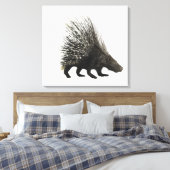 Porcupine Leinwanddruck (Insitu (Schlafzimmer))