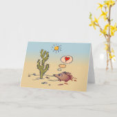 Porcupine Liebe Karte (Gelbe Blume)
