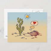 Porcupine-Liebe Postkarte (Vorne/Hinten)
