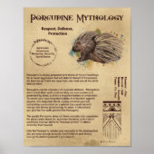 PORCUPINE MYTHOLOGY POSTER (Vorne)