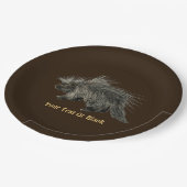 Porcupine Pappteller (Schrägansicht)
