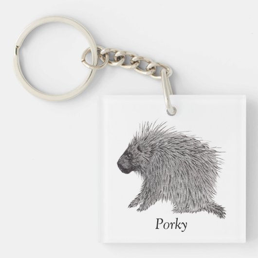 Porcupine-Schlüsselanhänger Schlüsselanhänger (Vorderseite)