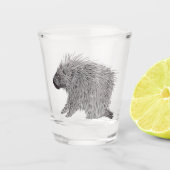 Porcupine Schnapsglas (Vorderseite)
