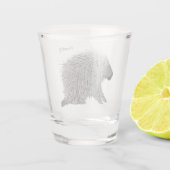 Porcupine Schnapsglas (Rückseite)