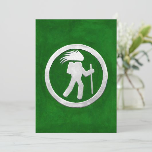 Porcupine Trail Marker Einladung (Stehend Vorderseite)