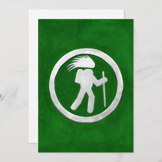 Porcupine Trail Marker Einladung (Vorne/Hinten)