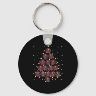 Porcupine Weihnachtsbaum Lichter Ugly Sweater Schlüsselanhänger