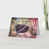 Porcupine Wildlife Personalisiert Geburtstag Karte (Vorderseite)