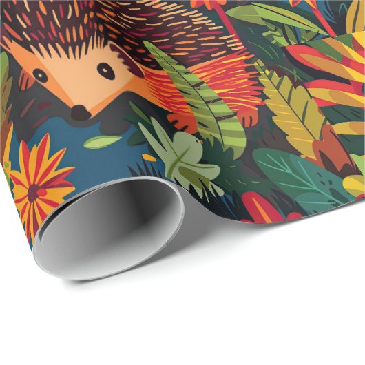 Porcupine Wrapping Paper Geschenkpapier (Rolleneckpunkt)