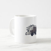 Porcupsinillustrierung Kaffeetasse (Vorderseite Links)