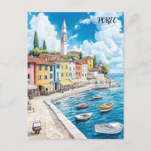 Porec Croatia Reisen Postkarte (Vorderseite)