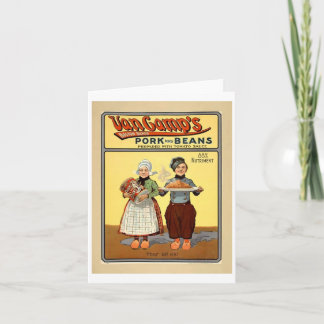Pork&Beans notecard Karte