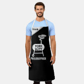 "Pork Butt Philosopher" Apron - BBQ Wisdom Schürze (Getragen)