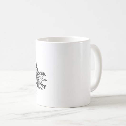 Pork Cuts Typogram Word Cloud Kaffeetasse (VorderseiteRechts)