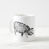 Pork Cuts Typogram Word Cloud Kaffeetasse (Vorderseite Links)