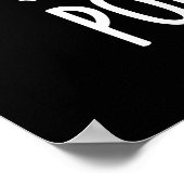 Pork Guitar Funny Rock Guitar Pig Pun Dark BG Poster (Ecke)