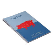 Pork Meat Cuts Chef Cook Pig Chart Notizblock (Rechte Seite)