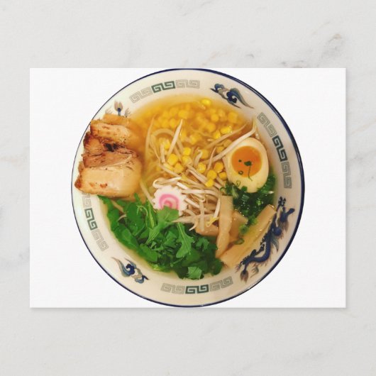Pork Ramen Noodle Soup Postkarte (Vorderseite)