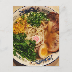 Pork Ramen Noodles Postkarte
