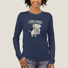 Pork Rinds & Panic Attacks | Anxious Dachshund Tri-Blend Shirt