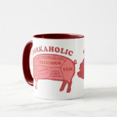 Porkaholic Tasse (Vorderseite Links)