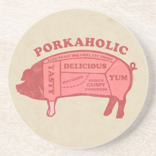 Porkaholic Untersetzer (Vorne)