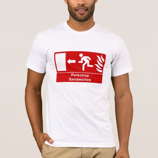 Porkchop schiebt Zeichen ein T-Shirt (Vorderseite)