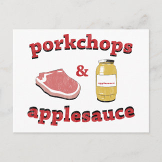 Porkchops & Applesauce Postkarte