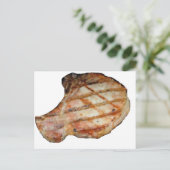 Porkchops sind köstlich postkarte (Stehend Vorderseite)