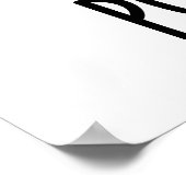 Porkcorn Funny Popcorn Pun Poster (Ecke)