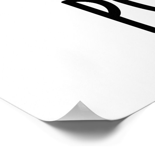 Porkcorn Funny Popcorn Pun Poster (Ecke)