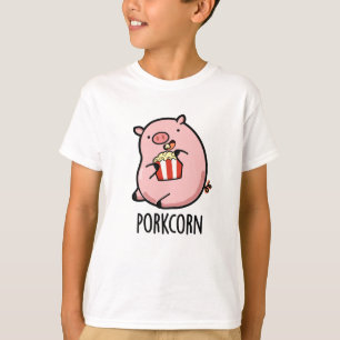 Porkcorn Funny Popcorn Pun T-Shirt