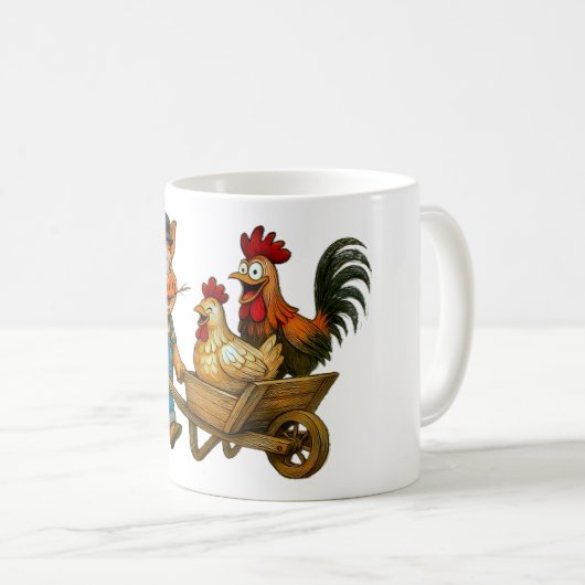 Porky Chauffeurs the Pecking Posse Kaffeetasse (VorderseiteRechts)