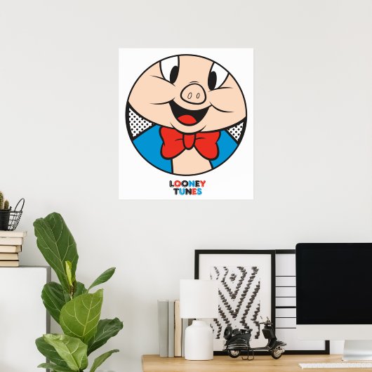 Porky Dotty-Symbol Poster (Heimbüro)