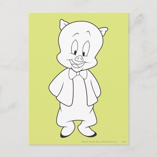 Porky Hallo Postkarte (Vorderseite)