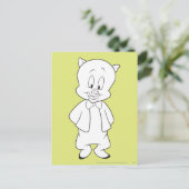 Porky Hallo Postkarte (Stehend Vorderseite)