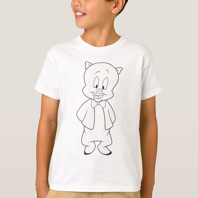 Porky Hallo T-Shirt (Vorderseite)