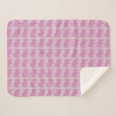 Porky Pals Lila Pink Small Sherpa Blankon Sherpadecke (Vorderseite (Horizontal))