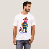 Porky Personas lustige Schweine T-Shirt (Vorne ganz)