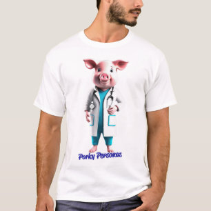 Porky Personas lustige Schweine T-Shirt