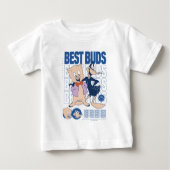 Porky Pig & DAFFY DUCK™ Best Buds Baby T-shirt (Vorderseite)