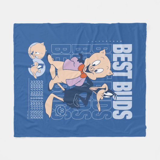 Porky Pig & DAFFY DUCK™ Best Buds Fleecedecke (Vorderseite (Horizontal))