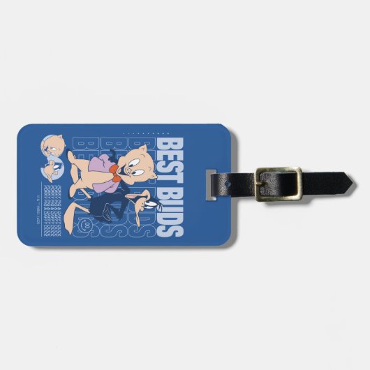 Porky Pig & DAFFY DUCK™ Best Buds Gepäckanhänger (Vorderseite horizontal)