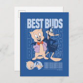 Porky Pig & DAFFY DUCK™ Best Buds Postkarte (Vorne/Hinten)