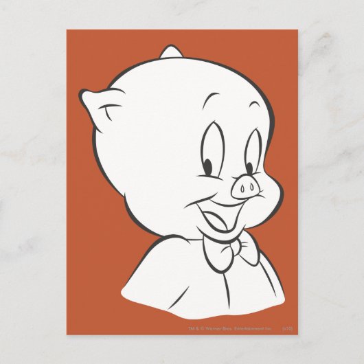 Porky Pig expressive 4 Postkarte (Vorderseite)