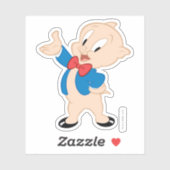 Porky Pig | Klassische Pose Aufkleber (Blatt)