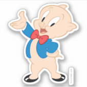 Porky Pig | Klassische Pose Aufkleber (Vorderseite)