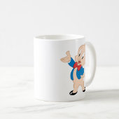 Porky Pig | Klassische Pose Kaffeetasse (VorderseiteRechts)