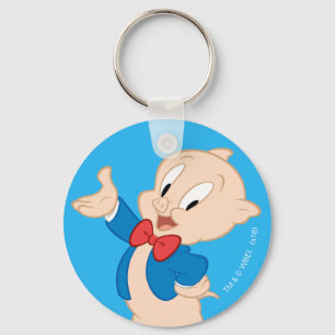 Porky Pig   Klassische Pose Schlüsselanhänger